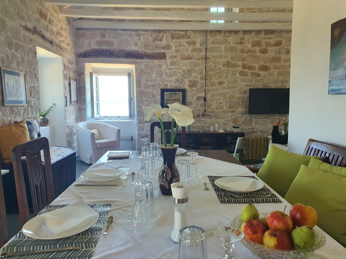 Villa Melpomeni garden with sea view in Paxos